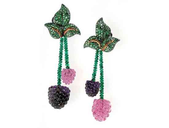 Raspberries-earrings